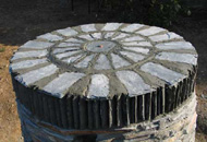 Tintagel communication cone (detail), 2005, Tintagel Primary School. Artist and photographer, Michael Fairfax.