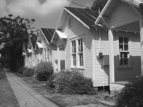View of Project Row Houses, Houston, USA.