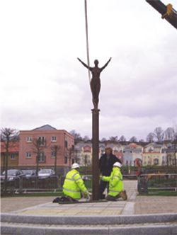 Installations of The Angels of Portishead by Rick Kirby.Photo: Stuart Clamp.