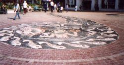 Mosaic in the Square, Bournemouth.Artist: Maggie Howarth.