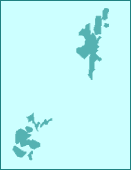 Map of Shetland Isles