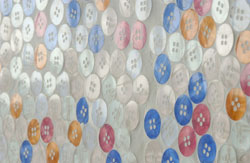 Button Wall by Jane Watt, 2004.Royal Aberdeen Children's Hosppital.