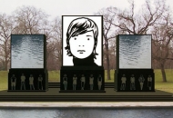 Julian Opie's proposal for the Princess Diana Memorial Fountain. Photograph: PR