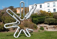 Lissajous Wave Star, Tom Grimsey, Porthcuno Sculpture Garden