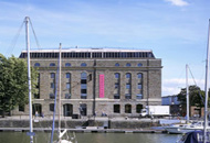Arnolfini from across the Floating Harbour, Bristol. Photo: Dennis Gilbert/ VIEW.