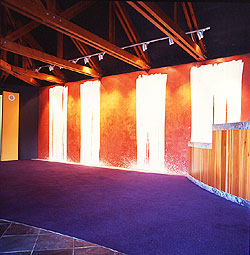Poured Wall, Liza Gough Daniels, 2000, Norden Farm Centre for the Arts.  Photo: Etienne Clément.