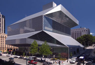 The Seattle Public Library, Central Library, by Rem Koolhaas (OMA), 2004. Photo courtesy of The Seattle Public Library.