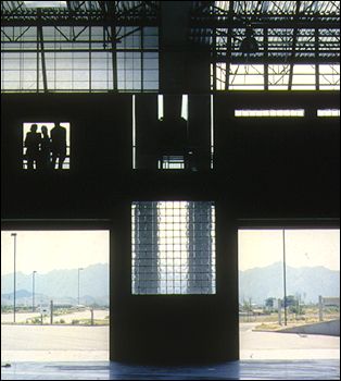 Solid Waste Management Facility, Recycling Marketplace, Michael Singer and Linnea Glatt, 1989 - 1993, Phoenix, Arizona. Photo: David Stansbury