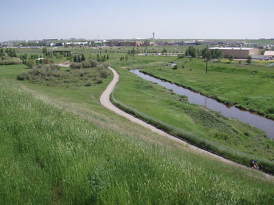 General view of Laycock Park and Nose Creek, Calgary, Canada. Photo: Westhoff Engineering Resources, Inc.