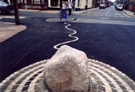 Entrance to Oxbridge Home Zone, Lowestoft, 2003. Photo: Les Bicknell.