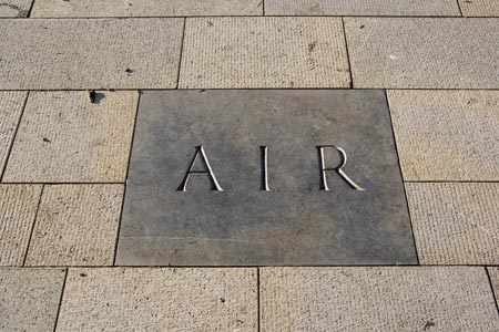 Lettering by Gary Breeze on the new war memorial; photo: Sarah Blee