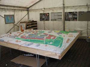 Model of Myatt's Field made for consultation day