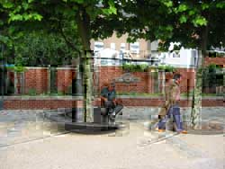 Fleming Square with 'Possiblity' by Stephen Broadbent and Julia Copus