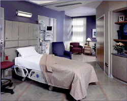 Single patient room (Coronary Intensive Care) Clariana Hospital, Indianapolis, Indiana