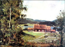 Example of representational landscape art to which psychiatric patients responded positively 