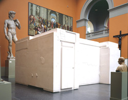 Untitled (Room 101), by Rachel Whiteread, 2003, installed in the Cast Courts at the V&A, courtesy Gagosian Gallery.