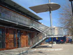 The Pavilion on Harbourside, Bristol.Building - Peter Sulzmann, Childs & Sulzmann Architects.