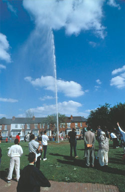 The Saltley Geyser by David Cotterrell.Commissioned by Shillam+ Smith Architecture and Urbanism. Photo: Grant Smith.