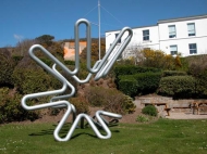 Lissajous Wave Star, Tom Grimsey, Porthcurno Sculpture Garden