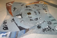 Community Mosaic, Lord Street, Southport. Commission for Slow Art Trail, Chrysalis Arts