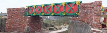 Liam Curtin's Meccano Bridge opens in Bolton