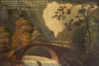 Old painting of the Winnington Bridge