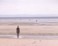 Another Place, permanent installation at Crosby Beach, Merseyside, England, 2005 