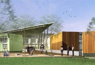 Cowbridge Comprehensive School public art commissions. Proposed site development view.