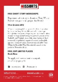 Missorts: Free Short Story Workshops in Bristol